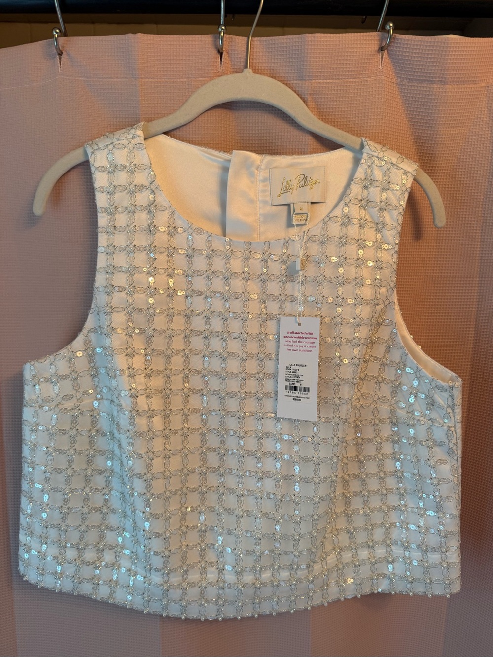 Lathen sequin top